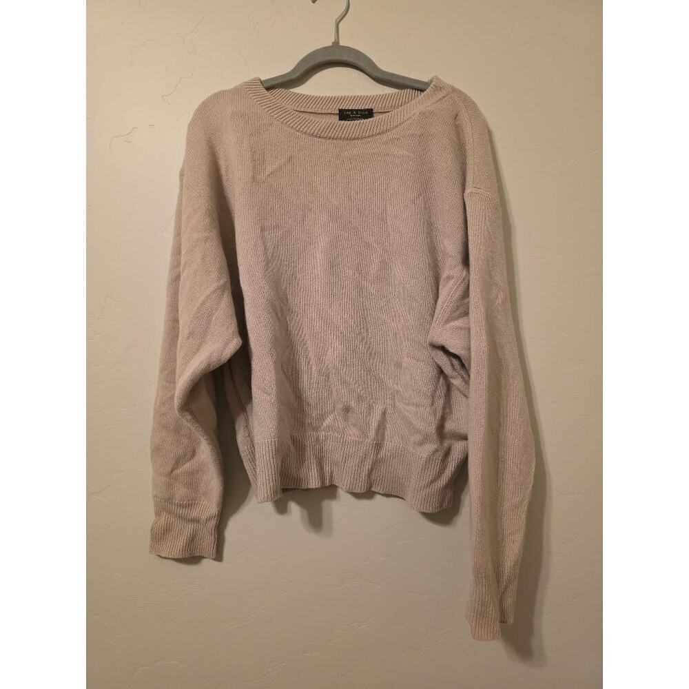 rag & bone 100% Cashmere Sweater – Oatmeal Neutral Knit